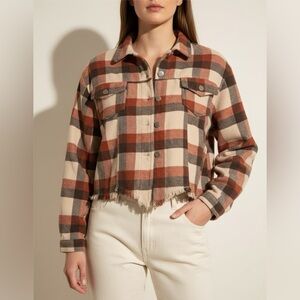 Altar'd State Multicolor Plaid Jacket